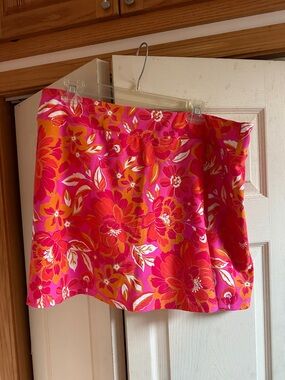 Jude Connally Pink Orange Floral Skort